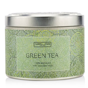錫罐100％蜂蠟木芯蠟燭 - Green Tea