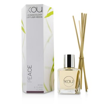 iKOU Aromacology Diffuser Reeds - Peace (Rose & Ylang Ylang - 9 months supply)