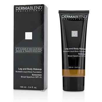 Leg and Body Make Up Buildable Liquid Body Foundation Sunscreen Broad Spectrum SPF 25 - #Deep Golden 70W