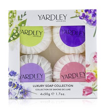 Luxury Soap Collection: English Lavender + English Rose + Lily of Vally + April Violets