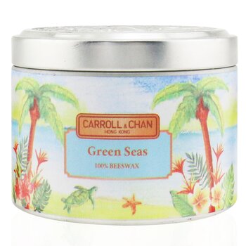 Carroll & Chan 100% Beeswax Tin Candle - Green Tea