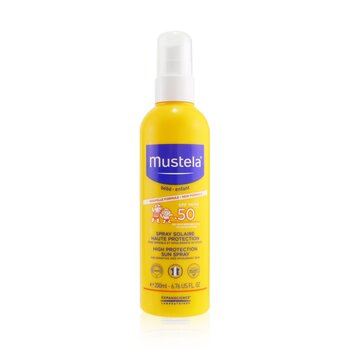 Mustela High Protection Sun Spray SPF 50 - Very Water Resistant