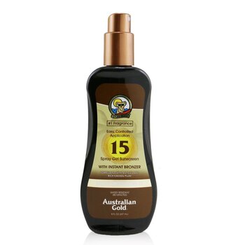 Spray Gel Sunscreen Broad Spectrum SPF 15 with Instant Bronzer (Exp. Date: 04/2021)
