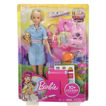 Barbie Dreamhouse Adventures Doll & Accessories, Travel Set