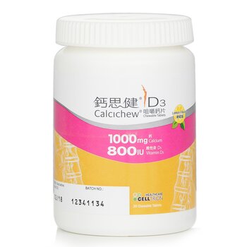 Calcichew - Calcichew D3 Chewable Tablets (1000mg Calcium+800IU Vitamin D3)