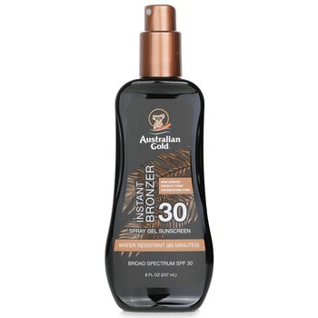 Australian Gold Spray Gel Sunscreen SPF 30 with Instant Bronzer