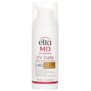 EltaMD UV Daily Moisturizing Facial Sunscreen SPF 40 - For Normal, Combination & Post-Procedure Skin - Tinted (Random Packaging)