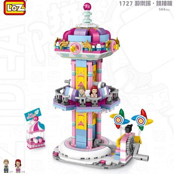 LOZ Dream Amusement Park Series - Drop Tower Building Bricks Set