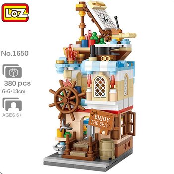 LOZ Street Series - Nautical House Building Bricks Set