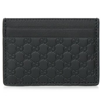 Gucci Microguccissim a Card Holder 262837 - Black